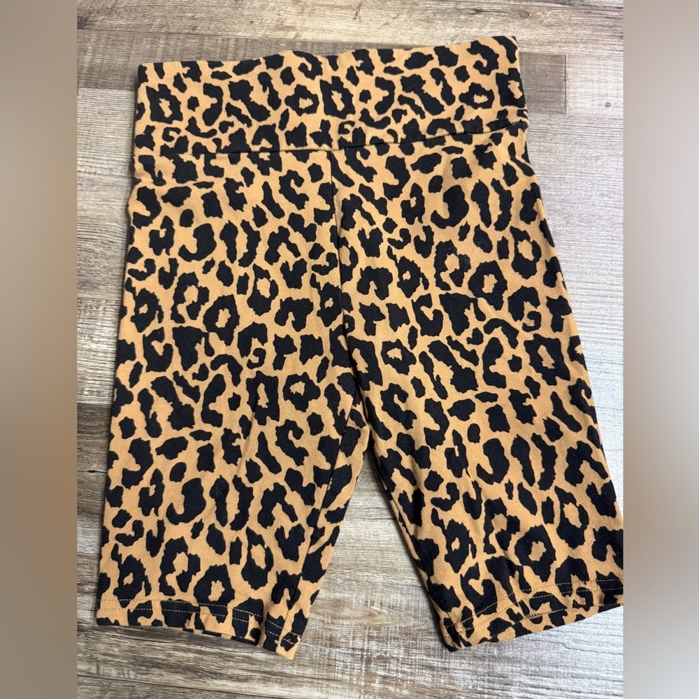 Wild Fable Leopard Print Biker Shorts Size Small High Rise Stretch